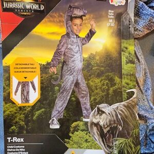 Jurassic World T-Rex Child Costume‎ M (7-8) Disguise Dinosaur Halloween Dress Up